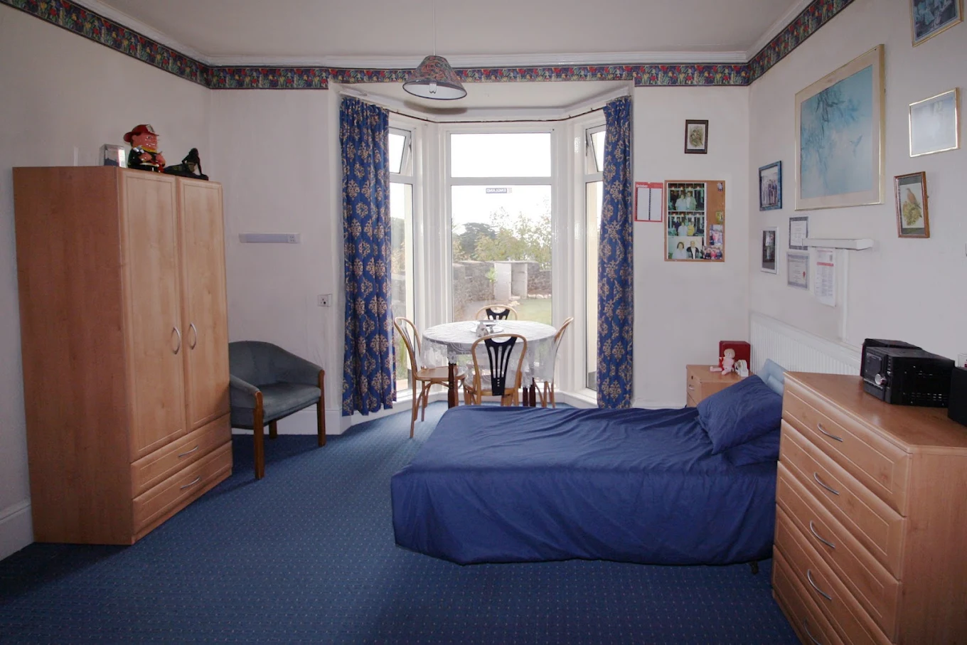 bedroom in specialist care home