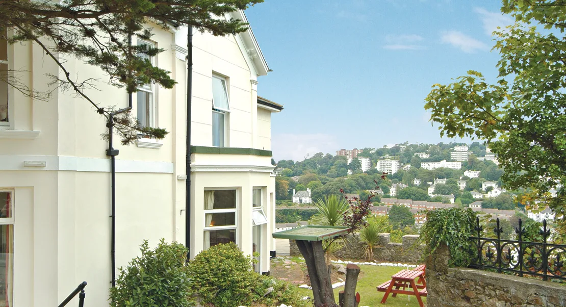 exterior of vane hill care home in devon